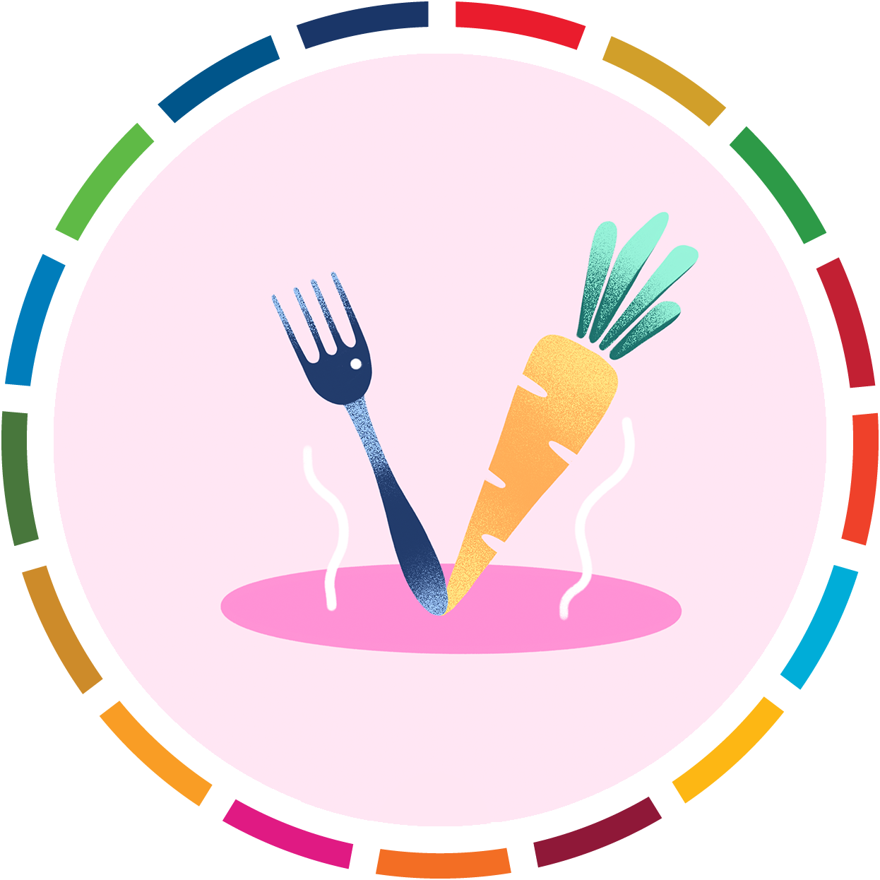 plate with carrot