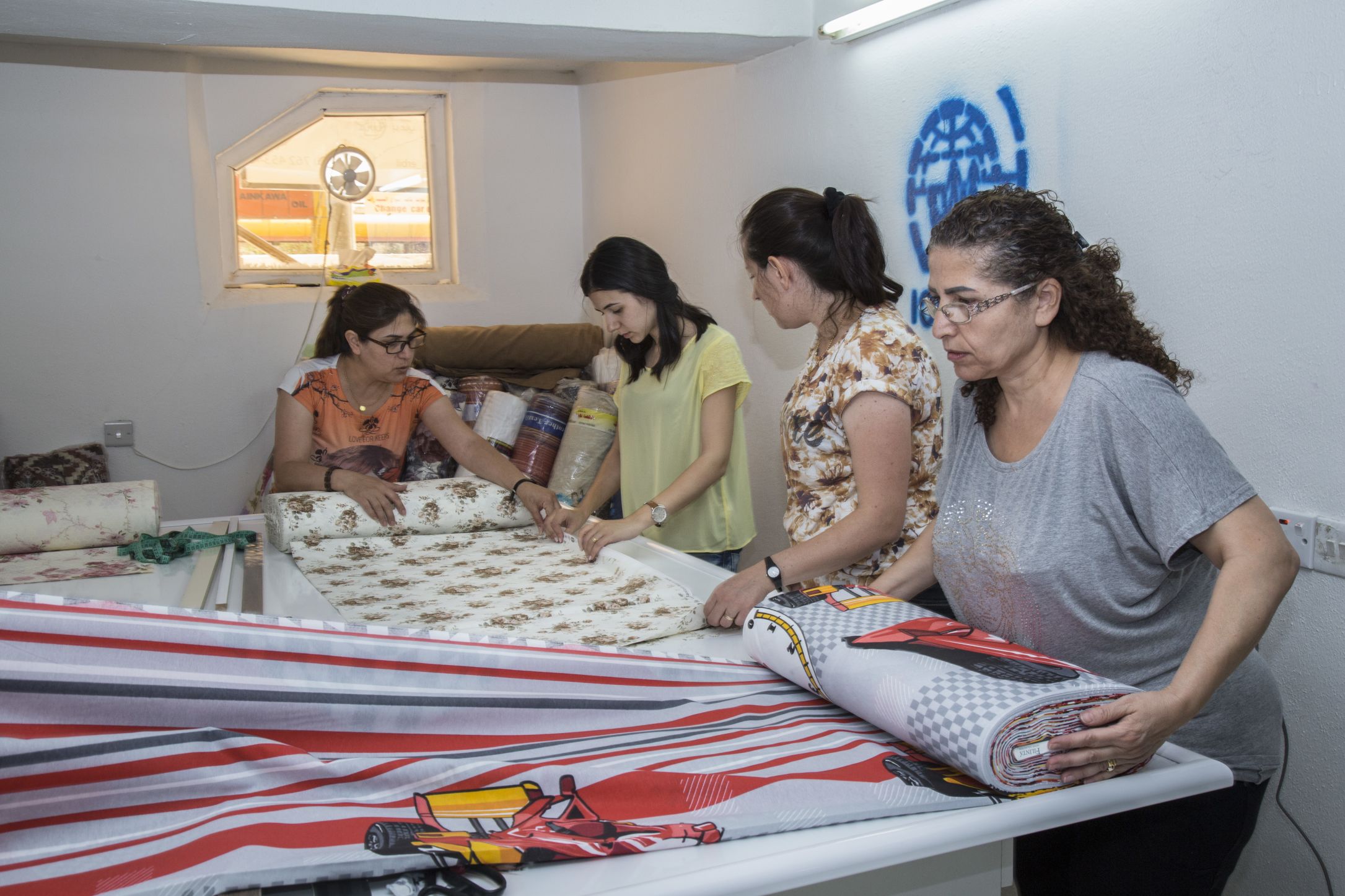 women sewing